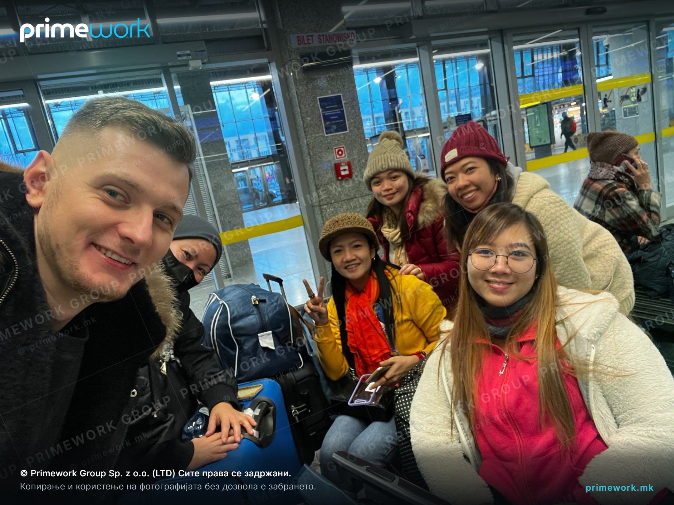 A Primework recruiter meeting candidates from Asia